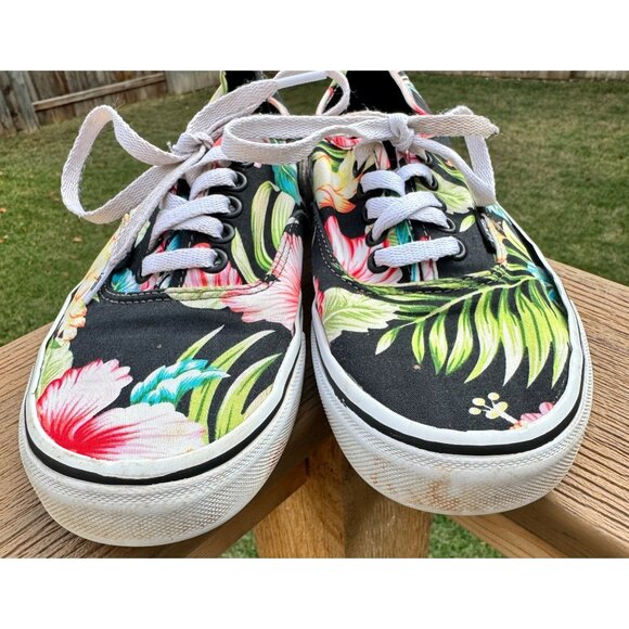 Thrashed Vans Era Low Top Sneakers HAWAIIAN FLORA 5000200 W 8 M 6.5 - Picture 15 of 15